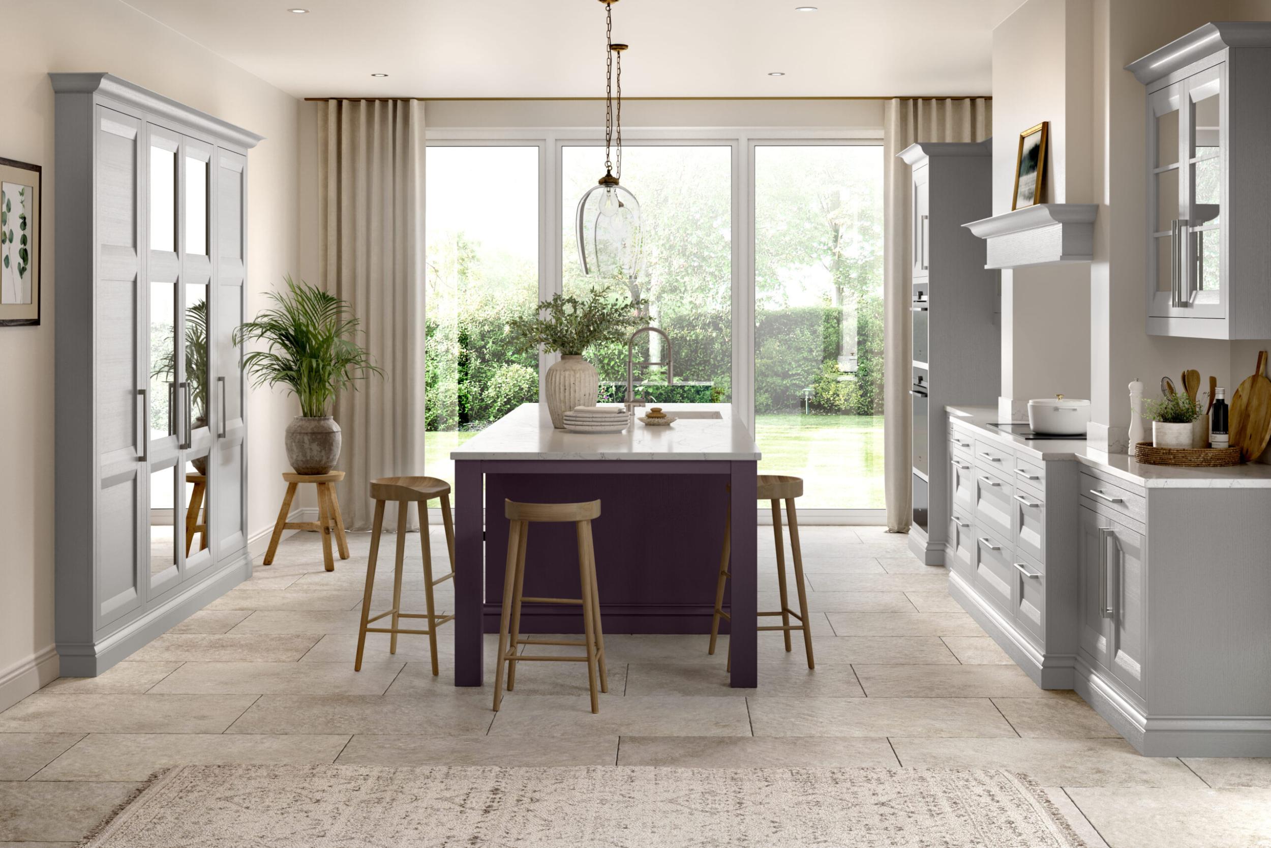 Talmine Painted, Mountain Heather and Elgin Grey